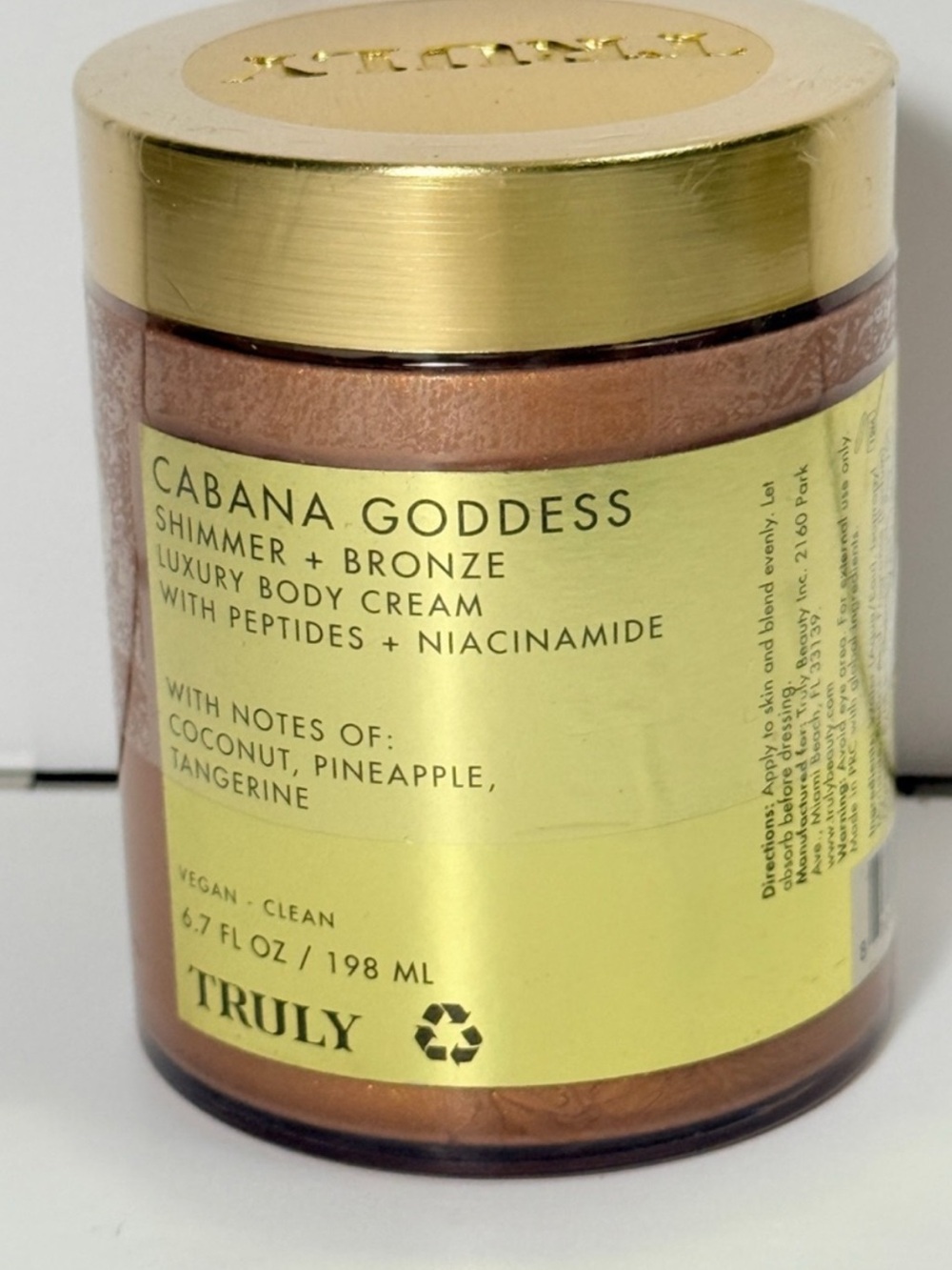TRULY Cabana Goddess Shimmer + Bronze Body Cream - Gold & Bronze